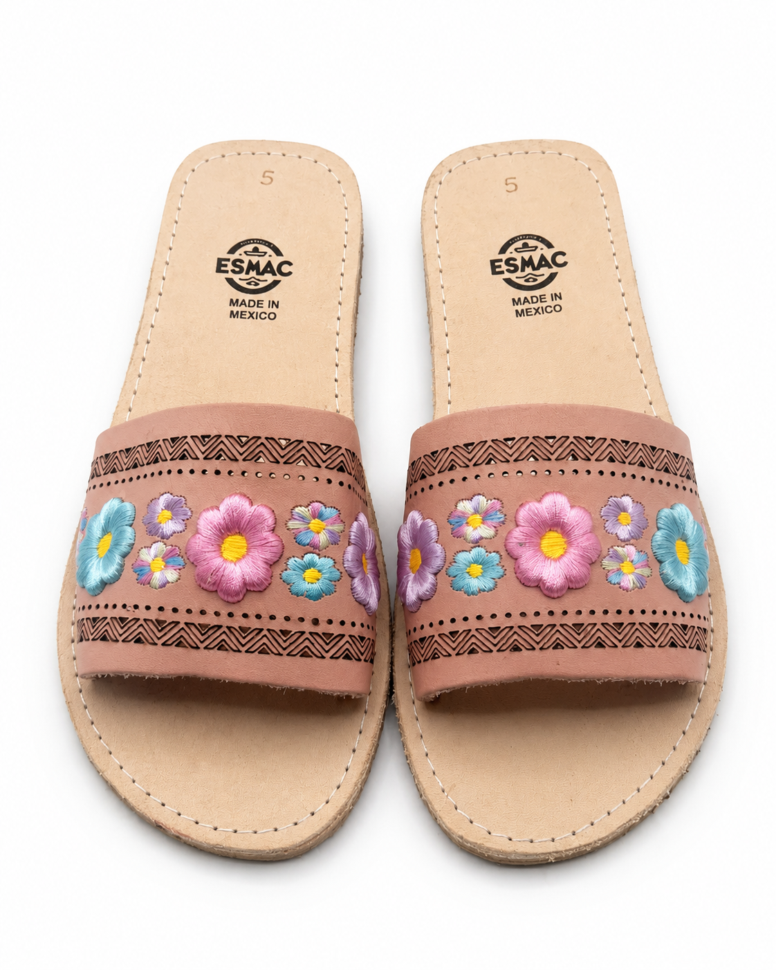 Sandalia Boutique "Rosa Palo" Bordada