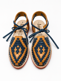 Huarache Boutique Tejida con Correas al Tobillo