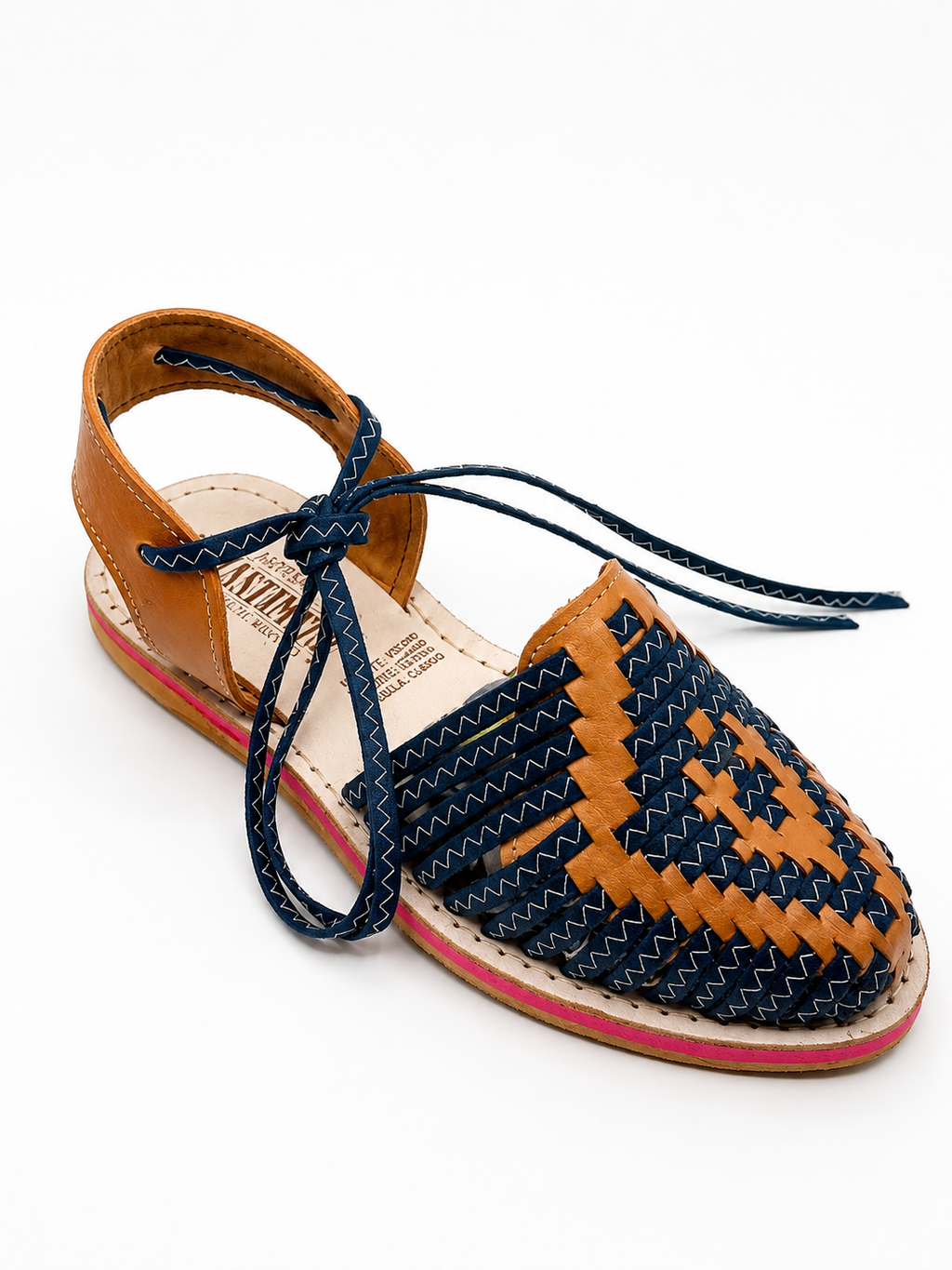 Huarache Boutique Tejida con Correas al Tobillo