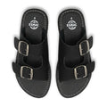ESMAC Confort Milano | Sandalia ligera negra doble hebilla